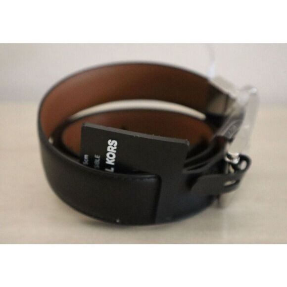 Michael Kors 86F3SBLY6L Men's Sz 30 Black/Brown 31MM Reversible Dress Belt - Picture 4 of 9